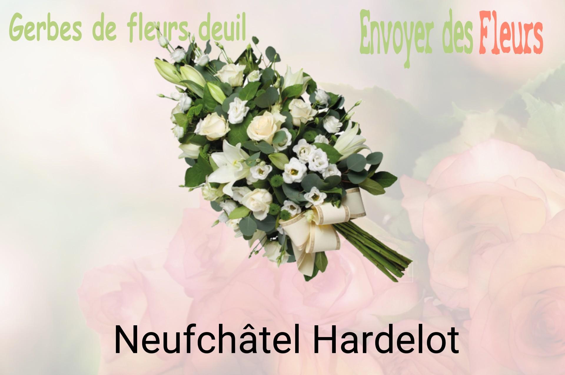 Gerbe de fleurs de deuil livrée à Neufchâtel-Hardelot